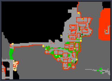 Mapa dzielnicy portowej w Khorinis