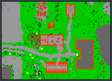 Mapa farmy Onara i jej najbliższej okolicy na wyspie Khorinis